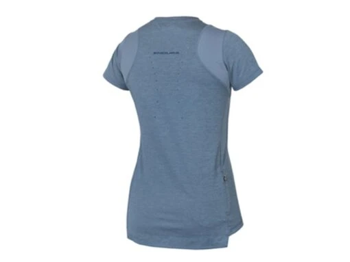 Endura Single Track S/S Damen Fahrrad Shirt, Stahlblau -Motorradzubehör Geschäft endura single track fahrrad shirt stahlblau back 4236