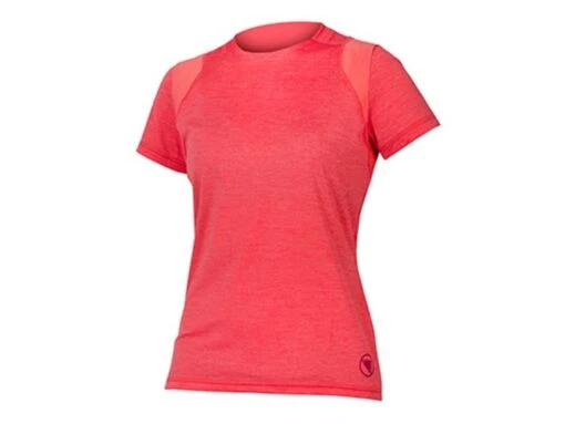 Endura Single Track S/S Damen Fahrrad Shirt, Punch Pink -Motorradzubehör Geschäft endura single track shirt damen pink 3953