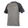 Endura Single Track S/S Herren Fahrrad Shirt, Zinn Grau
