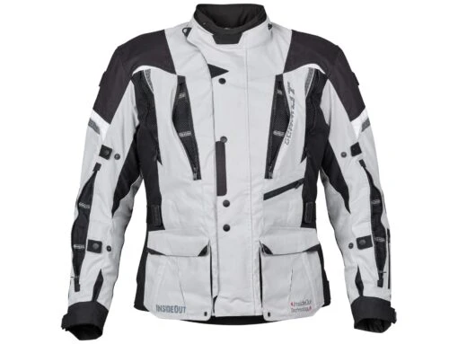 Germot InsideOut Motorradjacke, Hellgrau-schwarz -Motorradzubehör Geschäft germot inside out jacke hellgrau 2 4984