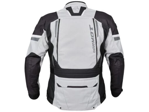 Germot InsideOut Motorradjacke, Hellgrau-schwarz -Motorradzubehör Geschäft germot inside out jacke hellgrau back 4985