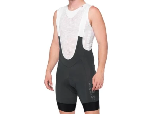 100% Exceeda Bib Fahrradhose -Motorradzubehör Geschäft hu sho 9150 exceeda bib charcoal 49004 052 front id 28519 2442