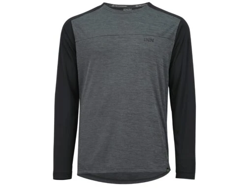 IXS Flow X Fahrrad Longsleeve -Motorradzubehör Geschäft ix jer 1370 flow x long sleeve jersey black front id 31585 2005