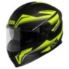 IXS 1100 2.3 Motorradhelm, Mattschwarz-fluogelb