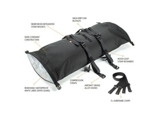 Kriega Rollpack-20 Gepäckrolle Schwarz -Motorradzubehör Geschäft kr10002001 5 5082 2