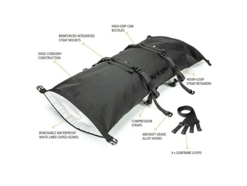 Kriega Rollpack-40 Gepäckrolle Coyote -Motorradzubehör Geschäft kr10004001 4 5100 2