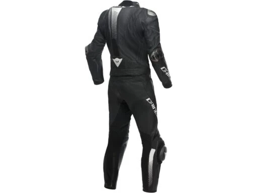 Dainese Laguna Seca 5 Lederkombi 2 Teiler, Schwarz-weiss -Motorradzubehör Geschäft laguna seca 5 2tlg sw back 3693