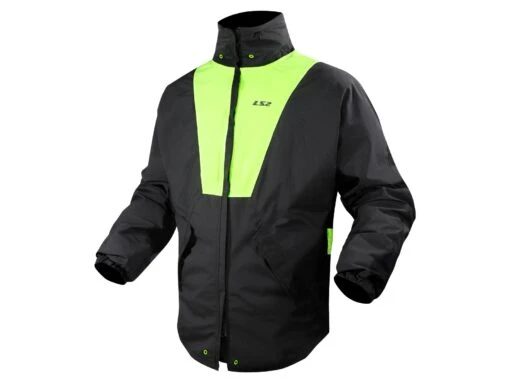 LS2 X-Rain Regenjacke -Motorradzubehör Geschäft ls2 x rain jacket black hi vi yellow 4960