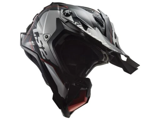 LS2 MX700 Subverter Evo Arched Crosshelm -Motorradzubehör Geschäft mx700 subverter evo arched black silver titanium 467003104 01 3492