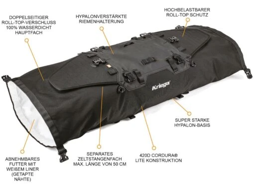 Kriega US-40 Drypack Hecktasche -Motorradzubehör Geschäft produktdetails us40 2222