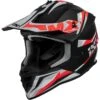 IXS 362 2.0 Motocross Helm, Mattschwarz-rot