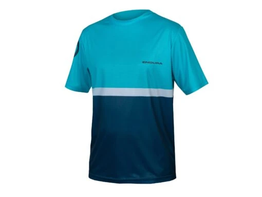 Endura Single Track Core Fahrrad Shirt, Blau -Motorradzubehör Geschäft r e3232bb y1 5344