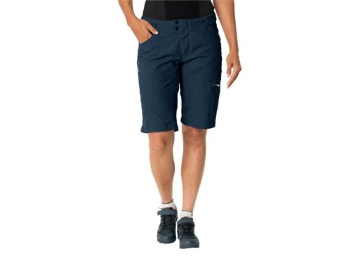 Vaude Women`s Tamaro Shorts Fahrradhose -Motorradzubehör Geschäft radhose vaude womans tamaro shorts dark sea 2 2619