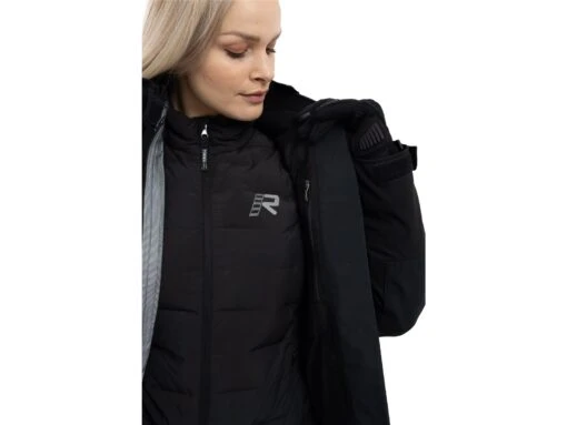 Rukka Raptorina Gore-Tex Pro Damen Motorradjacke, Schwarz-silber -Motorradzubehör Geschäft rukka raptorina motorradjacke damen schwarz 05 5546