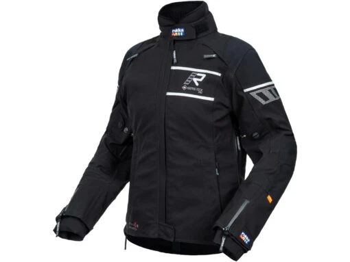 Rukka Raptorina Gore-Tex Pro Damen Motorradjacke, Schwarz-silber -Motorradzubehör Geschäft rukka raptorina motorradjacke damen schwarz silber 4935