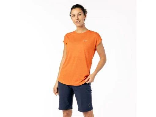 Scott Defined Damen Fahrrad Shirt, Braze Orange -Motorradzubehör Geschäft scott defined damen shirt orange 2 4404