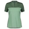Scott Trail Flow Zip Damen Radshirt Grün