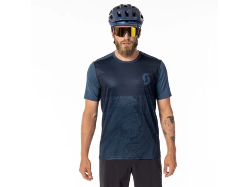 Scott Trail Vertic Herren Fahrrad Shirt, Dark Blue -Motorradzubehör Geschäft scott trail vertic shirt 2 4282