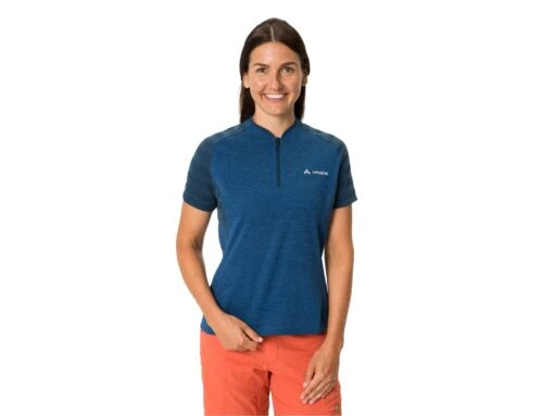 Vaude Tamaro III Damen Fahrrad Shirt, Dark Sea -Motorradzubehör Geschäft shirt vaude womens tamaro shirt iii dark sea 2 2702