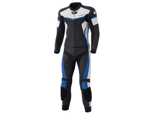 Held Spire Lederkombi 2 Teiler, Schwarz-weiss-blau -Motorradzubehör Geschäft spire blau 1003413