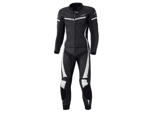 Held Spire Damen Lederkombi 2 Teiler, Schwarz-weiss -Motorradzubehör Geschäft spire schwarz weiss 1003415