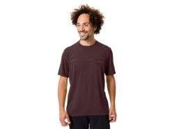 Vaude Qimsa Logo Herren Fahrrad Shirt, Dark Oak -Motorradzubehör Geschäft vaude qimsa logo herren fahrrad shirt dark oak 2 4346