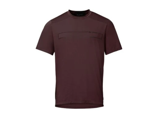Vaude Qimsa Logo Herren Fahrrad Shirt, Dark Oak -Motorradzubehör Geschäft vaude qimsa logo herren fahrrad shirt dark oak 4344