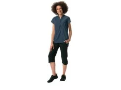 Vaude Wo Yaras SL II Damen Fahrrad Shirt, Dark Sea -Motorradzubehör Geschäft vaude yaras damen bluse blau 2 4285