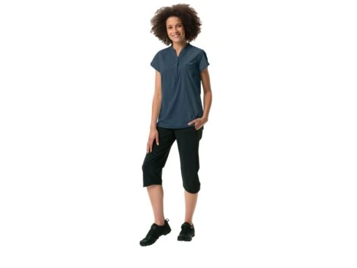 Vaude Wo Yaras SL II Damen Fahrrad Shirt, Dark Sea -Motorradzubehör Geschäft vaude yaras damen bluse blau 2 4285